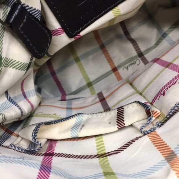 Coach Bleecker Black burnished leather Shoulder Handbag Style 11428 - Picture 14 of 16